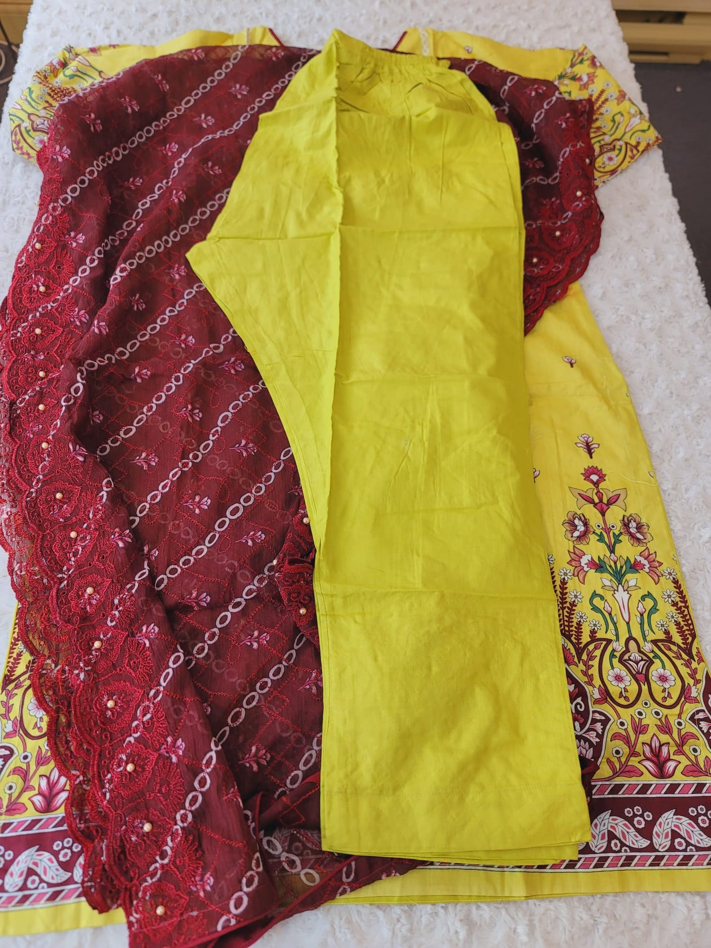 Pakistani Stitched lawn Embroidered Salwar kameez ready to ship