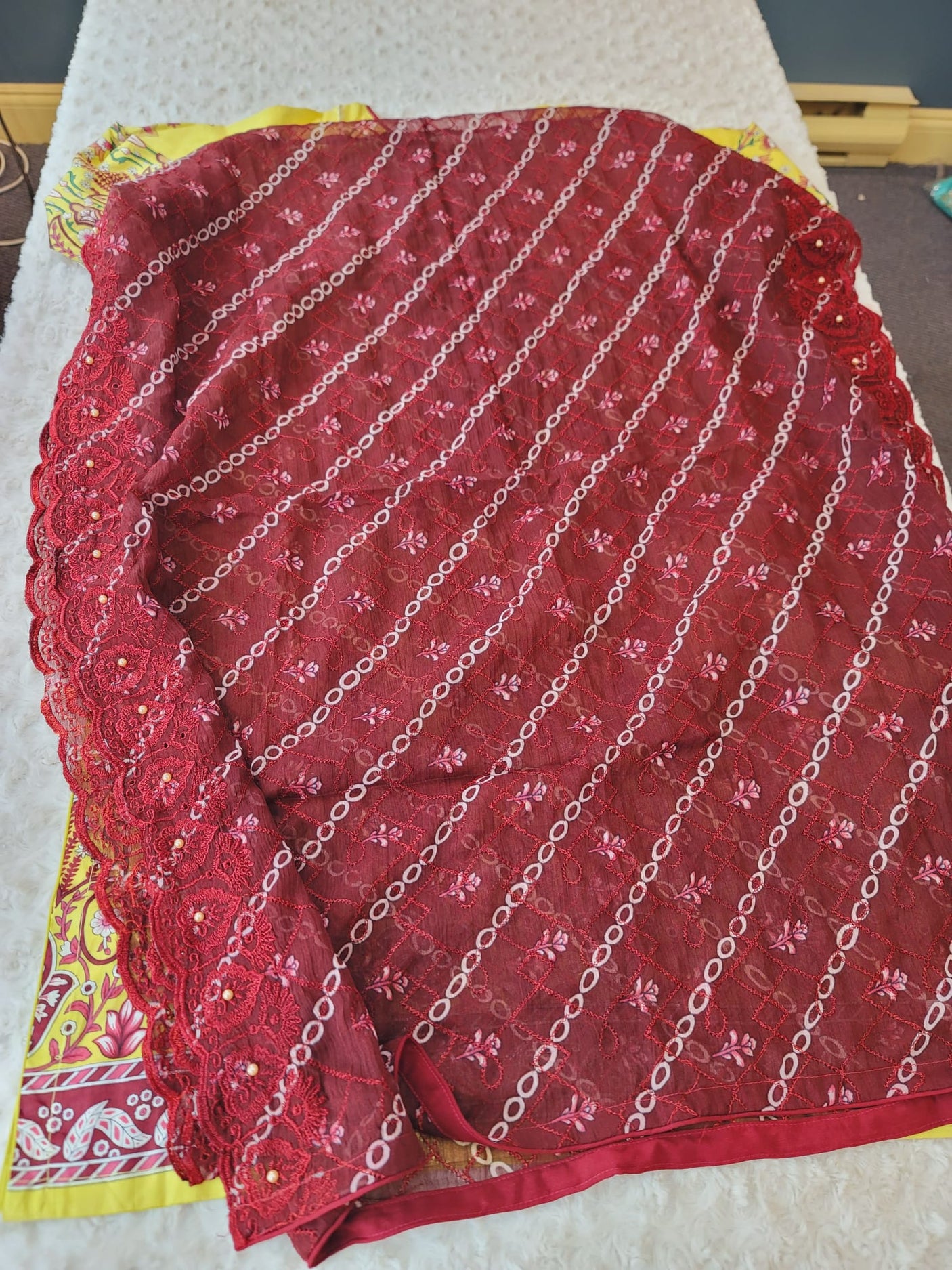 Pakistani Stitched lawn Embroidered Salwar kameez ready to ship