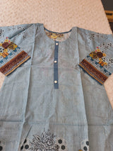 Pakistani Stitched lawn Embroidered Salwar kameez ready to ship