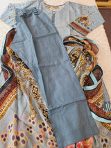 Pakistani Stitched lawn Embroidered Salwar kameez ready to ship