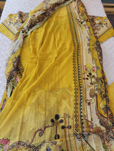 Pakistani Stitched lawn Embroidered Salwar kameez ready to ship