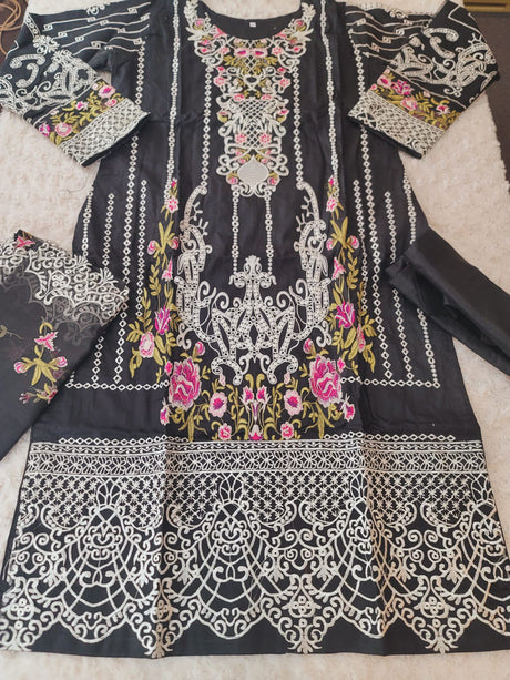 Pakistani Stitched Embroidered luxury lawn Dresses Ready To Ship