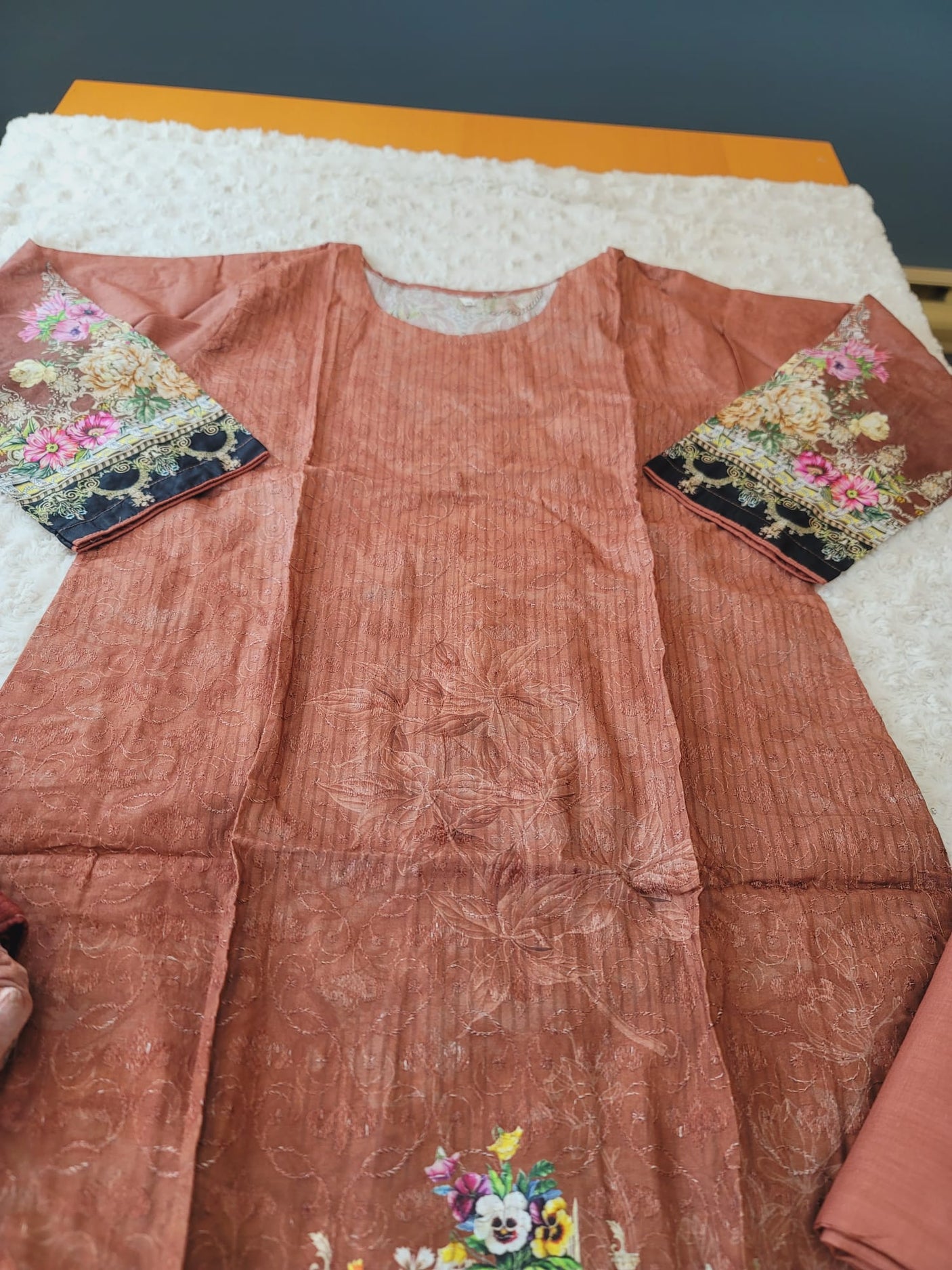 Pakistani Stitched lawn Embroidered Salwar kameez ready to ship