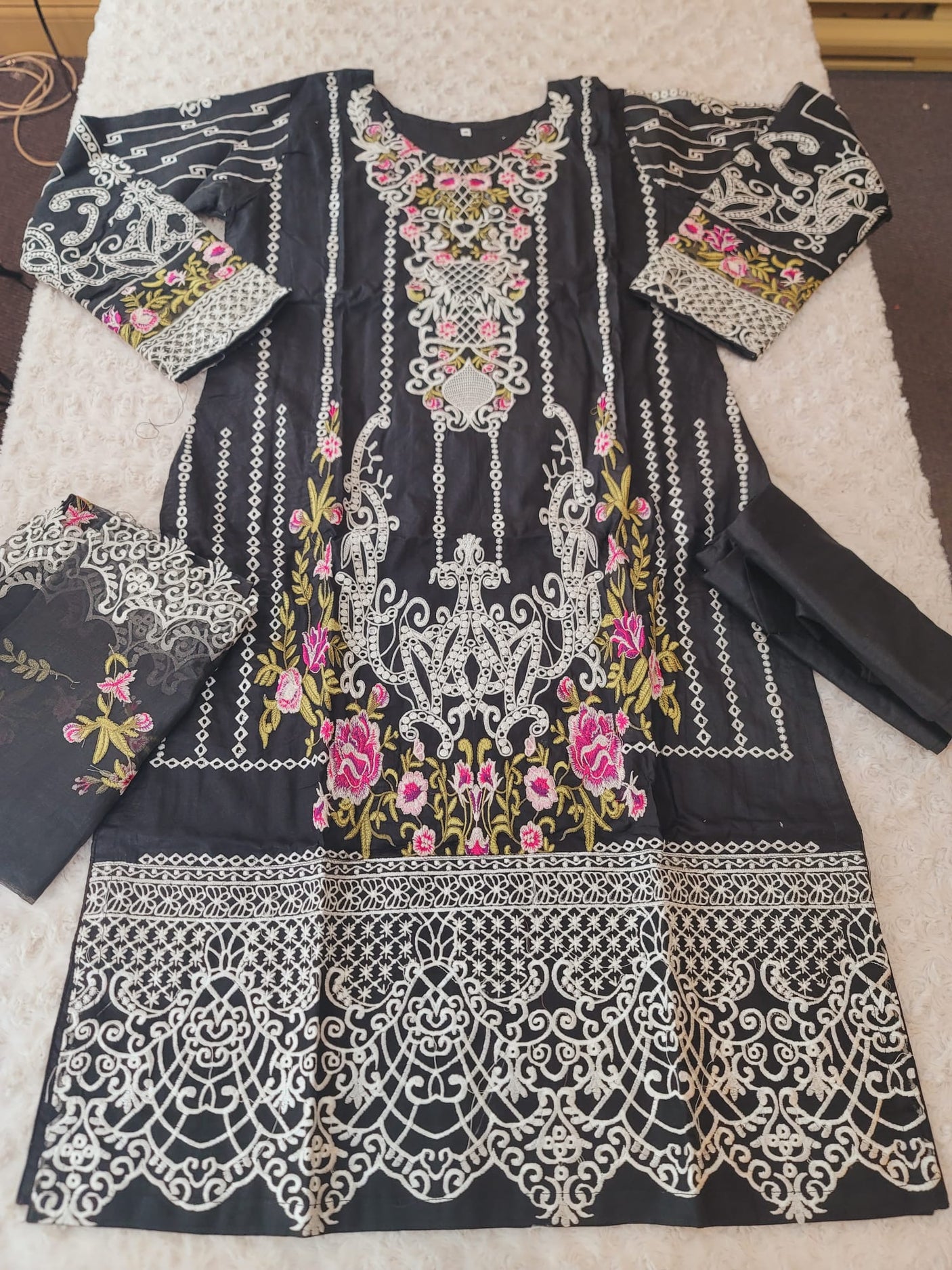 Pakistani Stitched Embroidered luxury lawn Dresses Ready To Ship