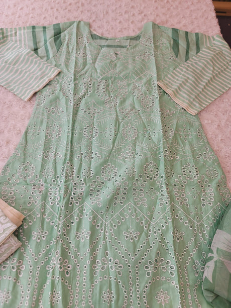 Pakistani Stitched lawn Embroidered Salwar kameez ready to ship