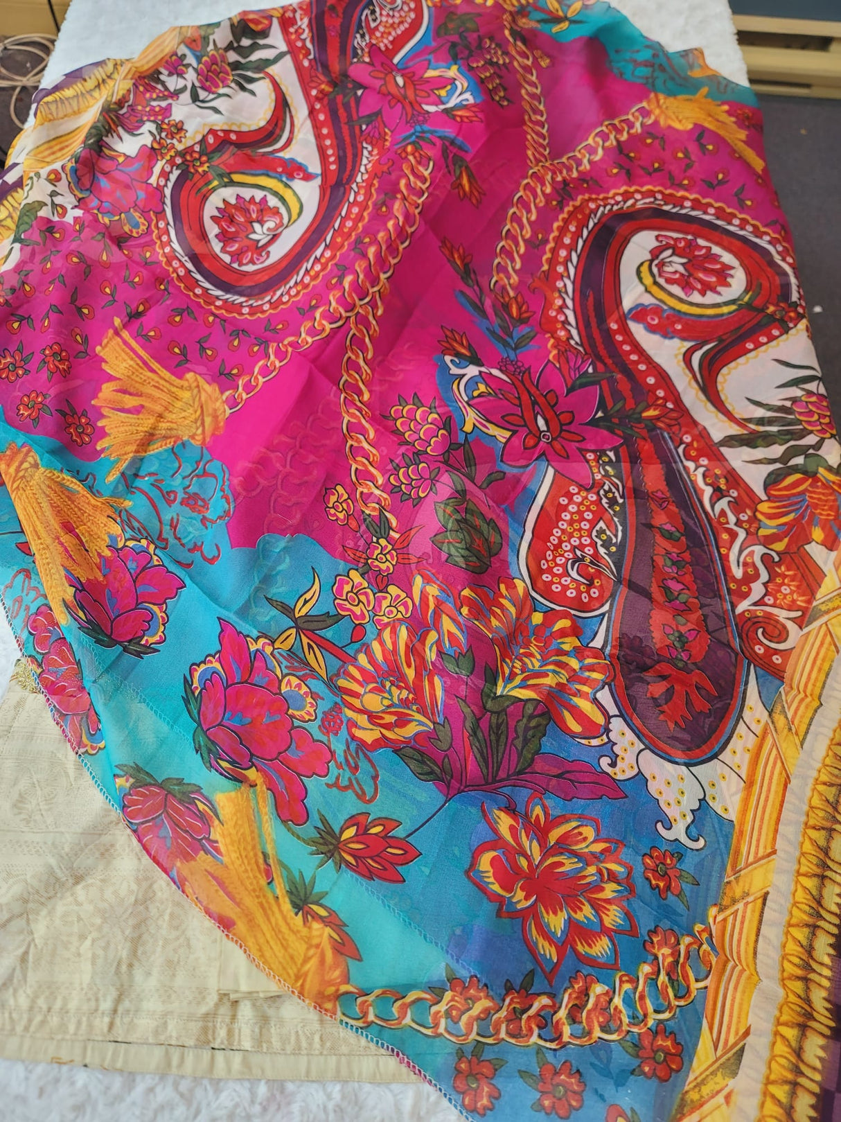 indian Stitched lawn Embroidered Salwar kameez ready to ship