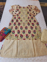 indian Stitched lawn Embroidered Salwar kameez ready to ship