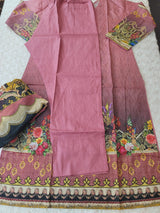 Pakistani Stitched lawn Embroidered Salwar kameez ready to ship