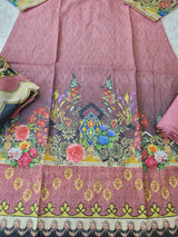 Pakistani Stitched lawn Embroidered Salwar kameez ready to ship