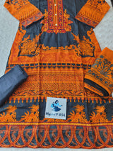 Pakistani Stitched lawn Embroidered Salwar kameez ready to ship