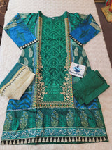 Pakistani Stitched lawn Embroidered Salwar kameez ready to ship