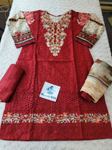 Pakistani Stitched Embroidered luxury lawn Dresses Ready To Ship