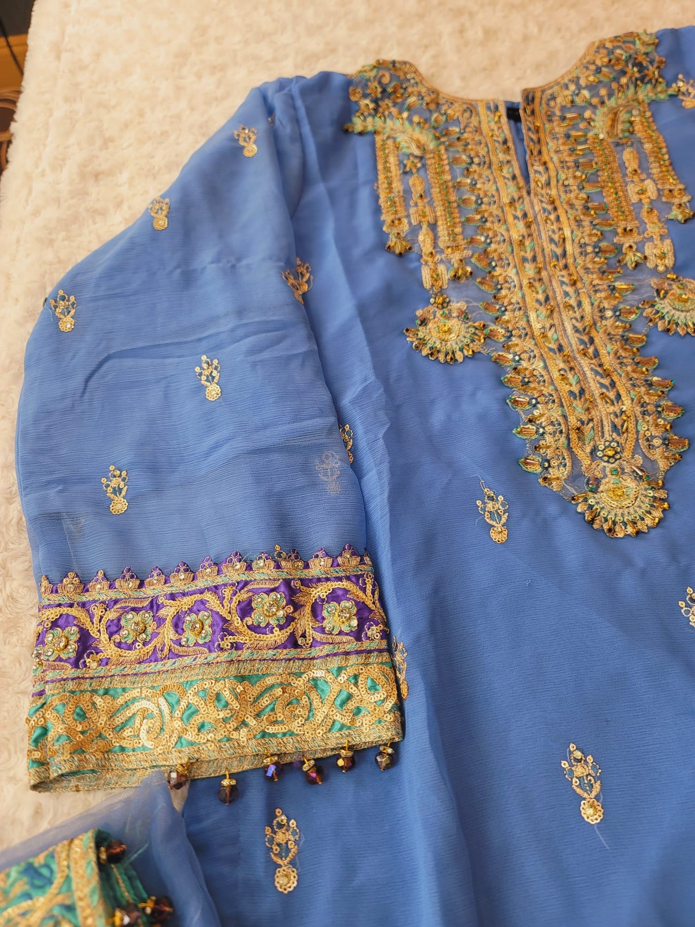 Pakistani Stitched Embroidery Party Wear Dresses Ready To Ship