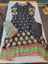 Pakistani Stitched Embroidery Party Wear Dresses Ready To Ship