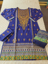 Pakistani Stitched lawn Embroidered Salwar kameez ready to ship