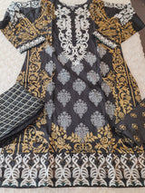 Pakistani Stitched lawn Embroidered Salwar kameez ready to ship