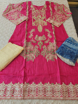 Pakistani Stitched lawn Embroidered Salwar kameez ready to ship