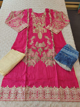Pakistani Stitched lawn Embroidered Salwar kameez ready to ship