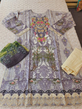 Pakistani Stitched lawn Embroidered Salwar kameez ready to ship