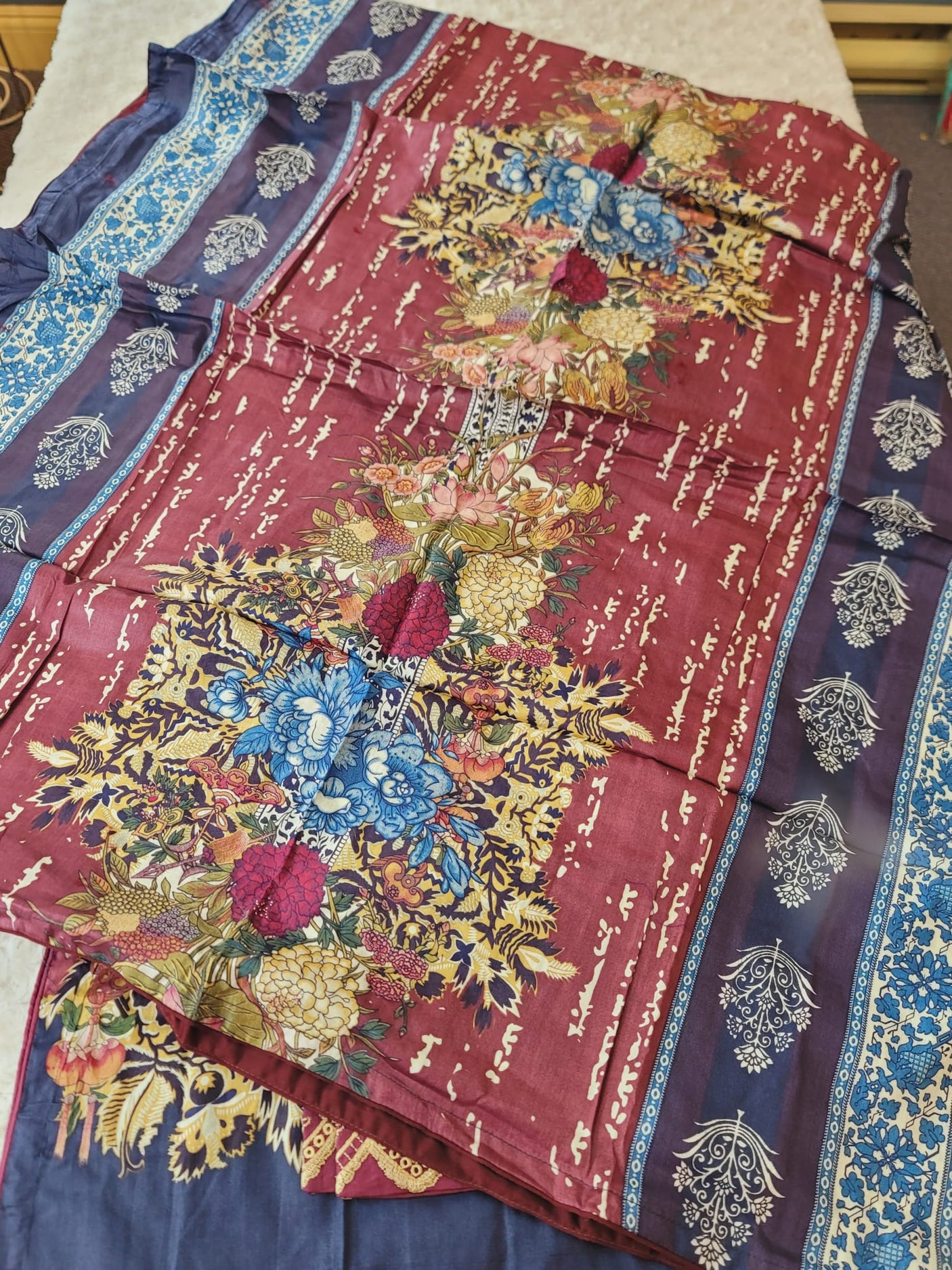 Pakistani Stitched lawn Embroidered Salwar kameez ready to ship