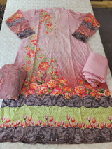 Pakistani Stitched Embroidery Lawn Suit Ready To Ship