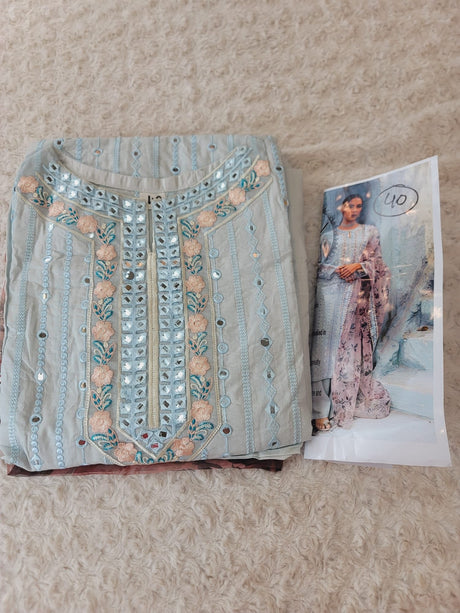 Pakistani Stitched Embroidery lawn Dresses Ready To Ship