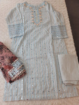 Pakistani Stitched Embroidery lawn Dresses Ready To Ship