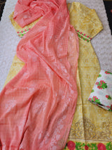 Indian Cotton Stitched Embroidery Suit Ready To Ship