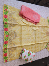 Indian Cotton Stitched Embroidery Suit Ready To Ship