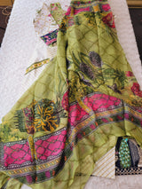 Indian Cotton Stitched Embroidery Suit Ready To Ship