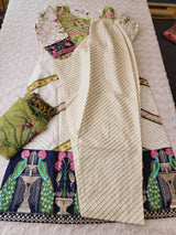 Indian Cotton Stitched Embroidery Suit Ready To Ship