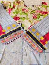 Indian Cotton Stitched Embroidery Suit Ready To Ship