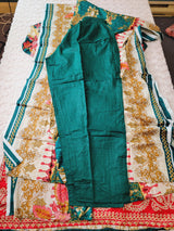 Indian Cotton Stitched Embroidery Suit Ready To Ship