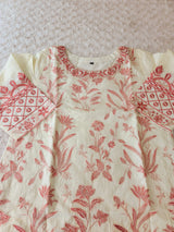 Indian Cotton Stitched Embroidery Suit Ready To Ship