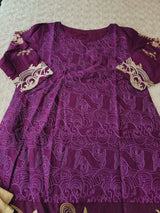 Indian Cotton Stitched Embroidery Suit Ready To Ship