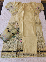 Pakistani Stitched lawn Embroidered Salwar kameez ready to ship