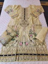 Pakistani Stitched lawn Embroidered Salwar kameez ready to ship