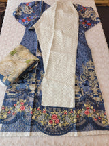 Pakistani Stitched lawn Embroidered Salwar kameez ready to ship