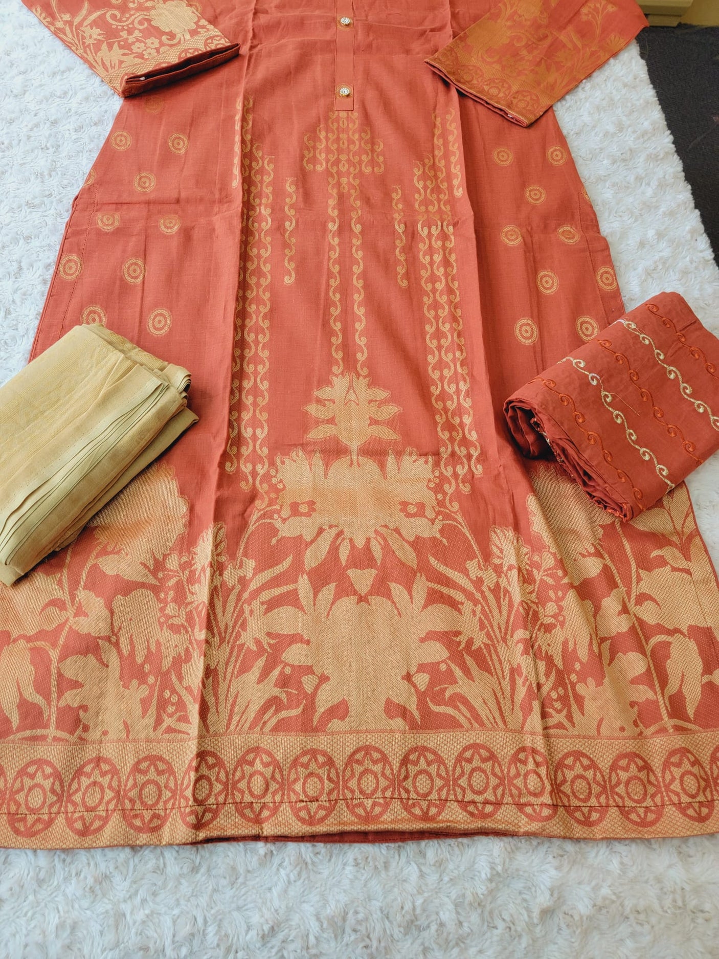 Pakistani Stitched lawn Embroidered Salwar kameez ready to ship