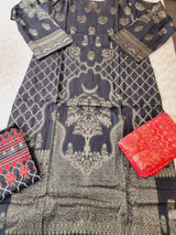 Pakistani Stitched lawn Embroidered Salwar kameez ready to ship