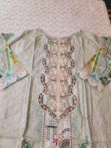 Pakistani Stitched lawn Embroidered Salwar kameez ready to ship