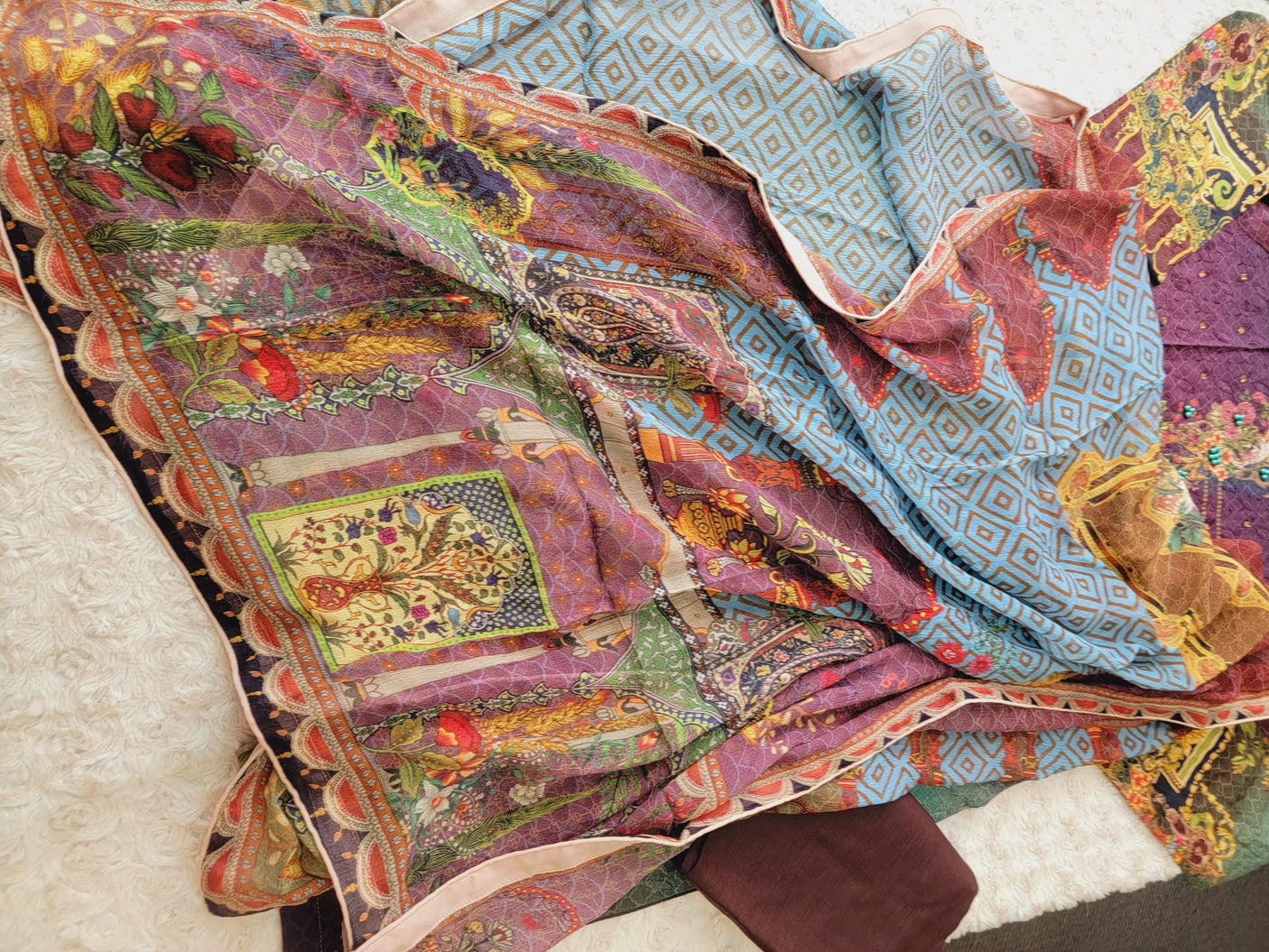 Pakistani Stitched Embroidery luxury  lawn Dresses Ready To Ship