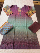 Pakistani Stitched Embroidery luxury  lawn Dresses Ready To Ship