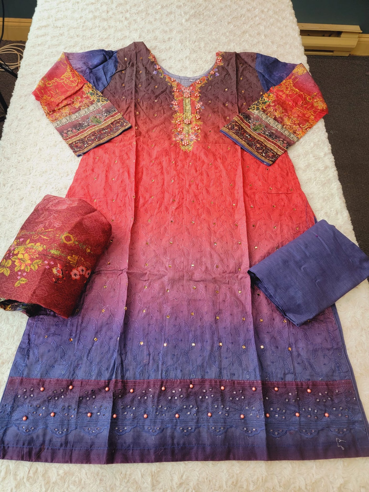 Pakistani Stitched Embroidery luxury  lawn Dresses Ready To Ship