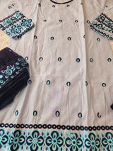 Pakistani Stitched lawn Embroidered Salwar kameez ready to ship