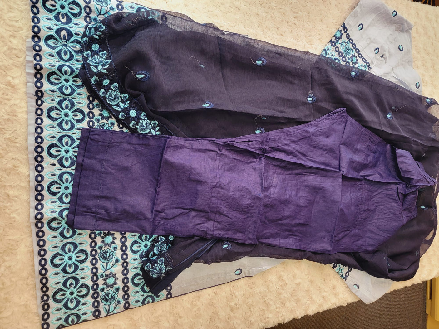 Pakistani Stitched lawn Embroidered Salwar kameez ready to ship