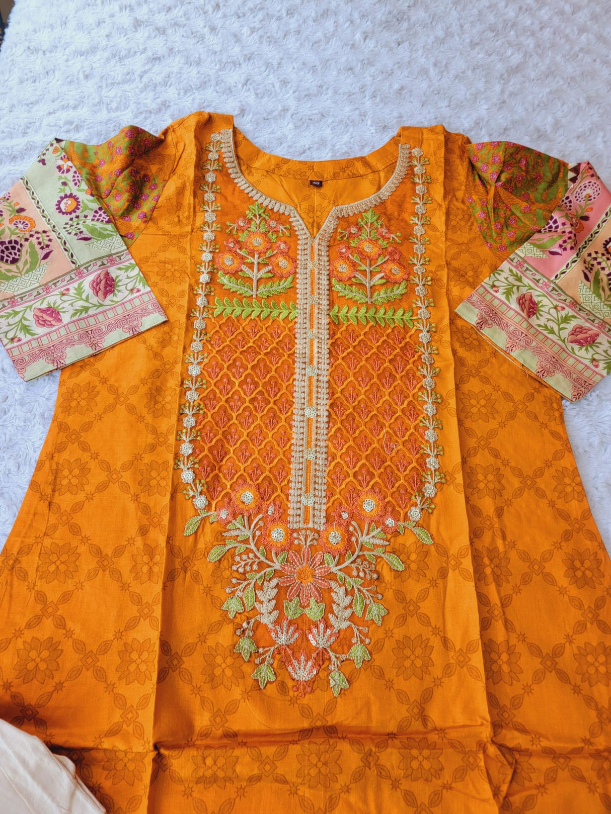 Indian Stitched Embroidery Suit Ready To Ship