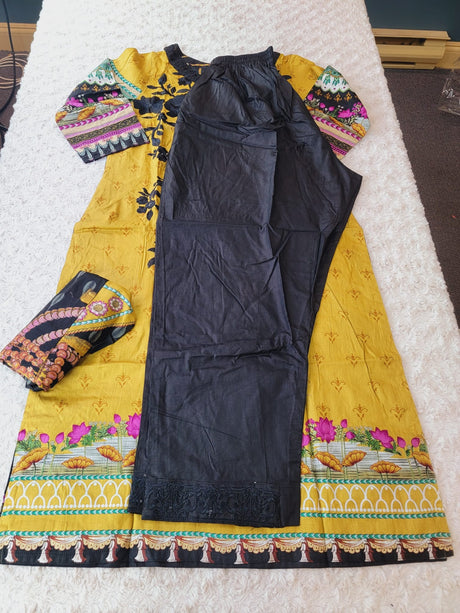 Indian Stitched Embroidery Suit Ready To Ship