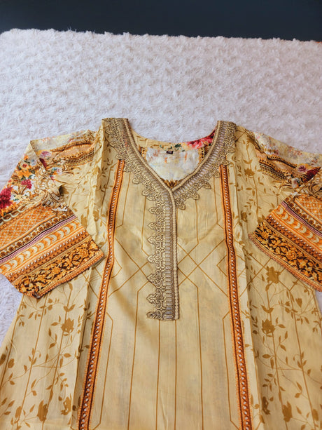 Indian Stitched Embroidery Suit Ready To Ship