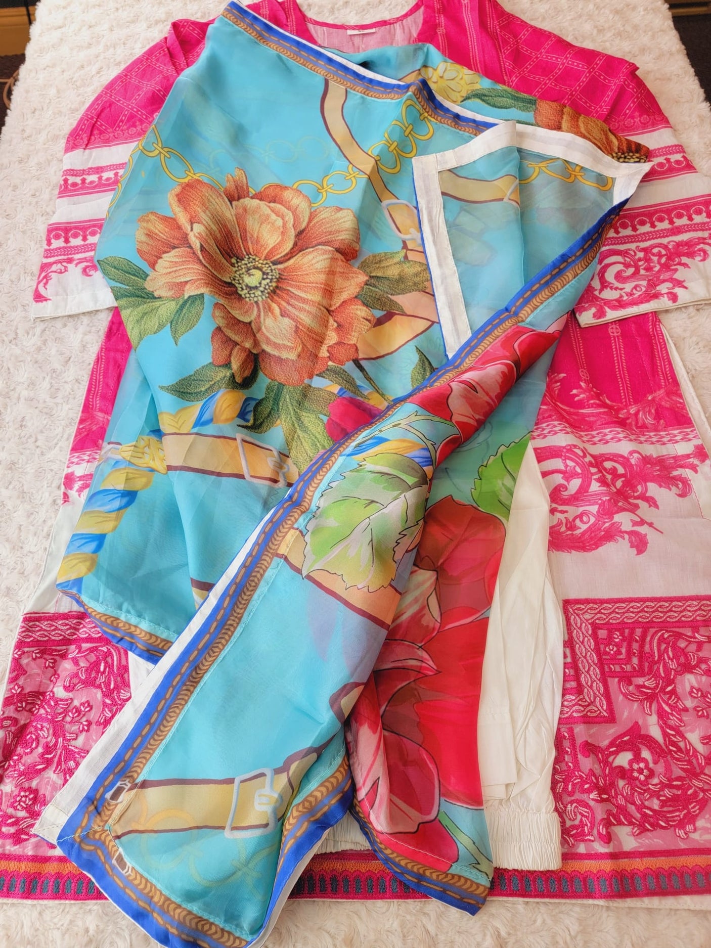 Pakistani Stitched Embroidery luxury  lawn Dresses Ready To Ship